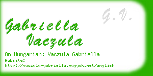 gabriella vaczula business card